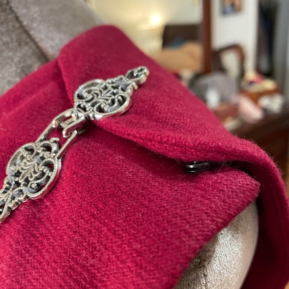 Vintage Garnet Trapeze Shift Dress - Picture 4 of 12